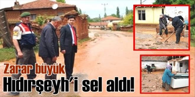 Ev tarım alanlarını sel bastı
