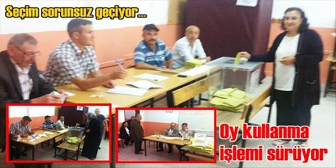Oy kullanma işlemi sürüyor