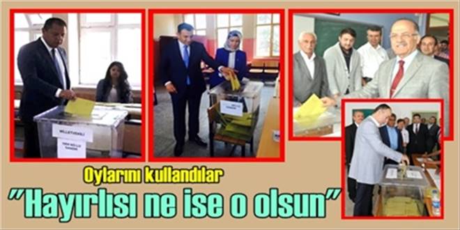 Oylarını kullandılar