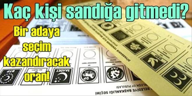 28 bin kişi sandığa gitmedi