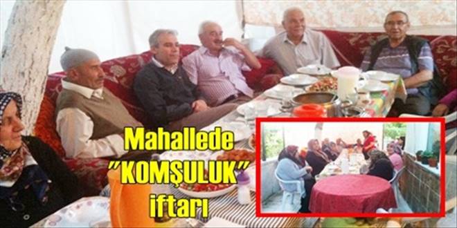 Mahallede  birlik iftarı