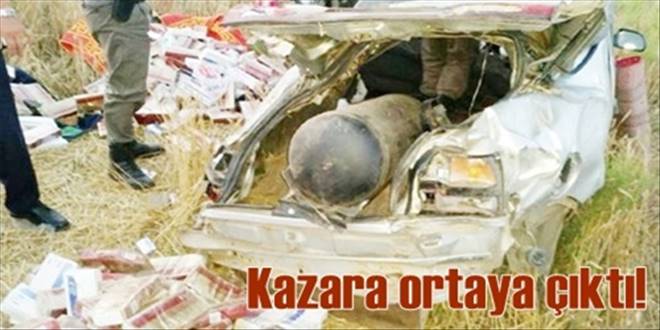 Kaçak sigara kazayla ortaya çıktı!