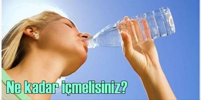 Günde 2,5 litre su için