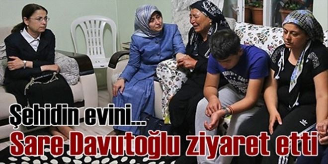 Sare Davutoğlu başsağlığı diledi