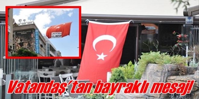 Kırıkkale´den bayraklı tepki!