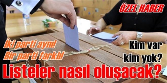 Listeler nasıl olacak?