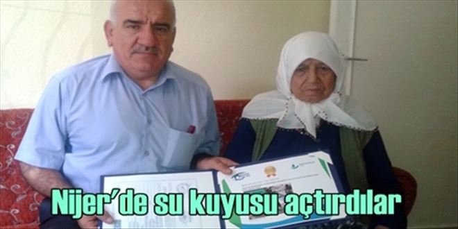 Kırıkkaleli hayırseverler  Nijer´de su kuyusu açtırdı