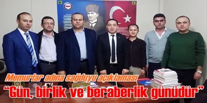?Gün, birlik ve beraberlik günüdür?