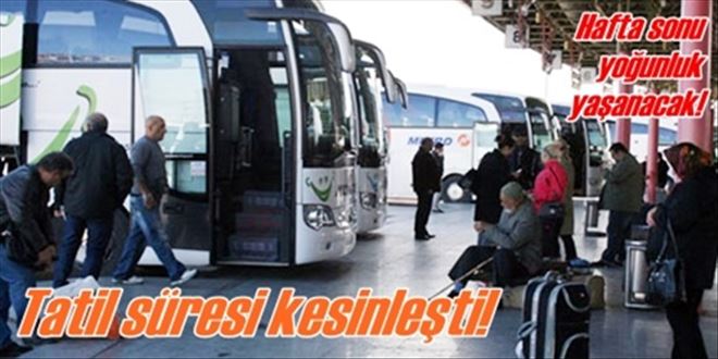 Bayram tatili belli oldu
