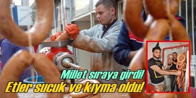 Kurban eti sucuk ve kıyma oldu!