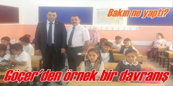 Göçer´den örnek davranış