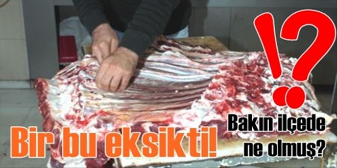 Karakeçili´de kasaptan hırsızlık iddiası