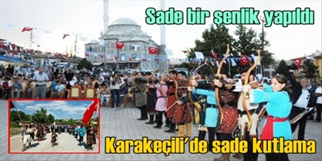 Şenlik sade yapıldı!