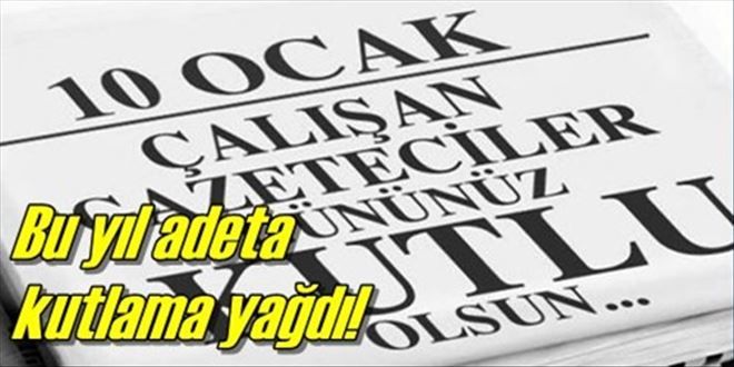 Gazetecilere kutlama