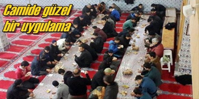 Sabah namazında çorba ikramı 