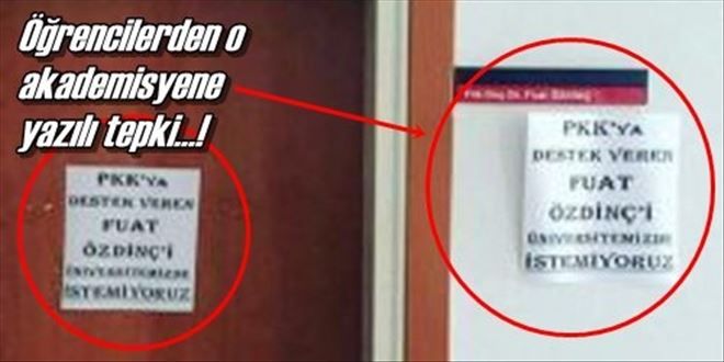 Akademisyene tepki!