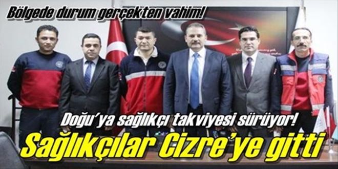 Sağlıkçılar Cizre´ye gitti