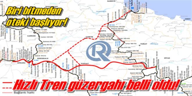 Hızlı Tren güzergahları belirlendi