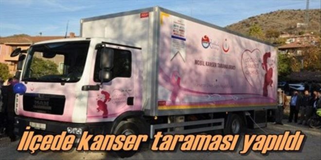 Bahşılı´ da Kanser taraması yapıldı