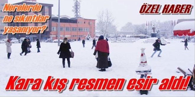 Kara kış etkili oluyor!
