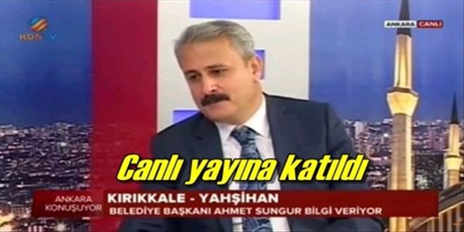 Canlı yayın konuğu oldu