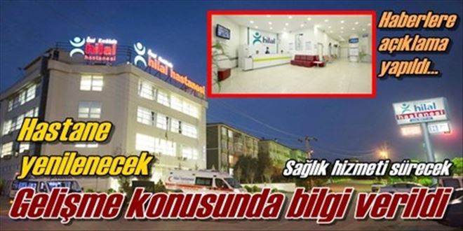 Hastane yenilenecek