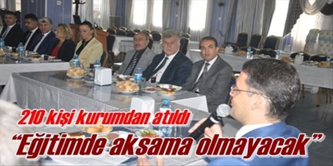 210 kişi kurumdan atıldı