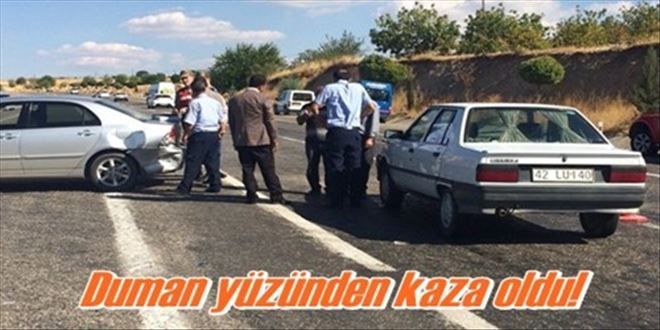 Aniden durdu, kaza oldu!