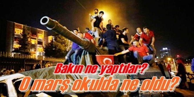 15 Temmuz demokrasi  marşı okul zili oldu?