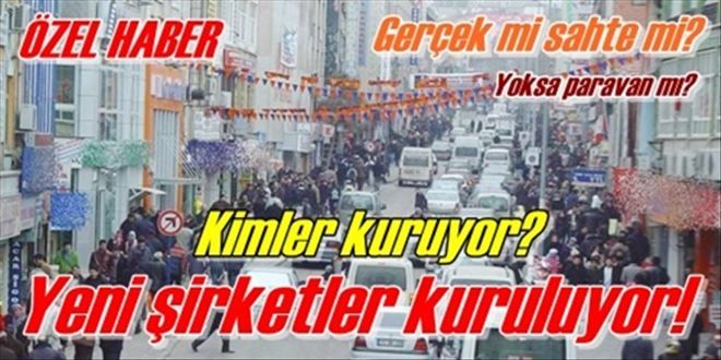 Yeni şirketler kuruluyor!