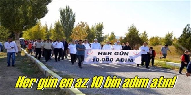 Yürüyüş gününde yürüdüler!