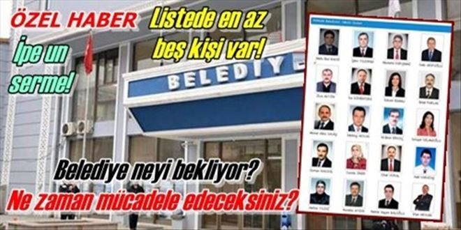 BELEDİYE NEYİ BEKLİYOR?