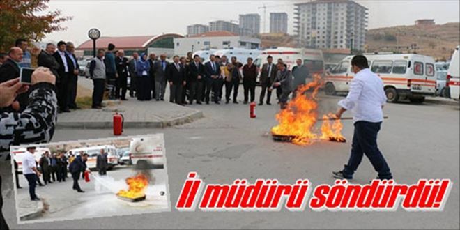 Uzun yangın söndürdü!