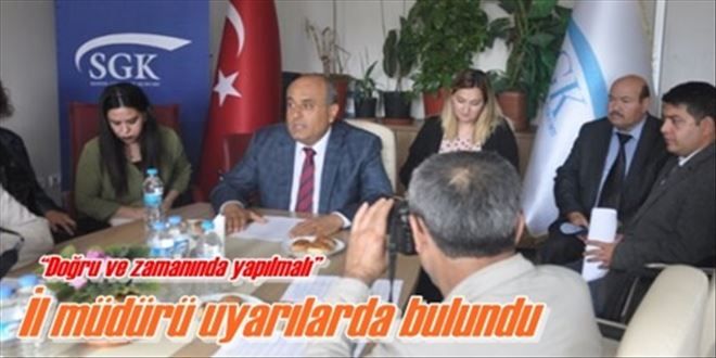 ?Doğru ve zamanında yapılmalı?