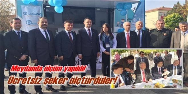 Ücretsiz şeker ölçümü yaptılar