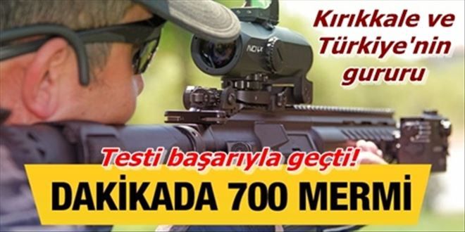 Mehmetçik´in yeni tüfeği  dakikada 700 mermi atıyor