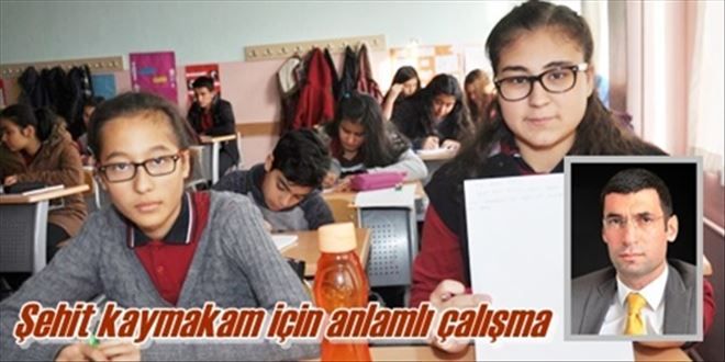 Şehit Kaymakam için mektup yazdılar