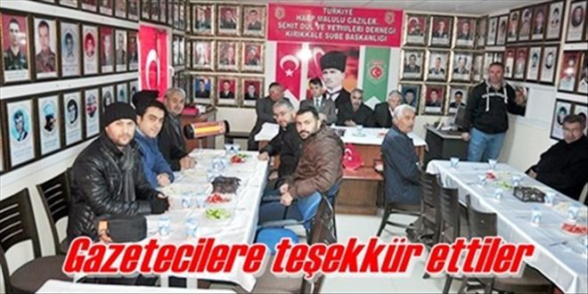 Gazetecilerle buluştular