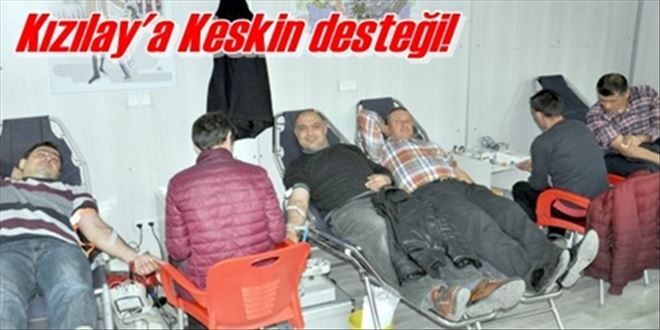 Keskin´den 300 ünite kan toplandı