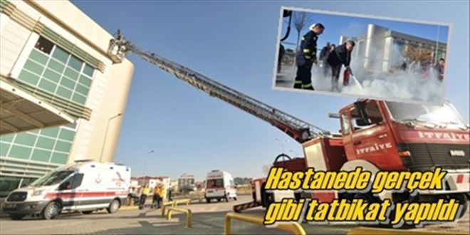 Tıp´ta yangın tatbikatı