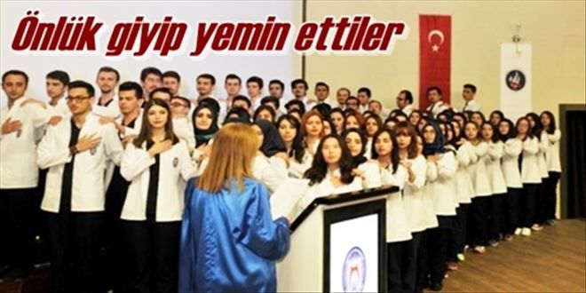 Beyaz önlük giydiler