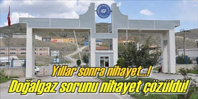 Doğalgaz sorunu çözüldü