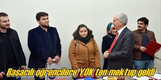 Başarılı öğrencilere YÖK´ten mektup geldi