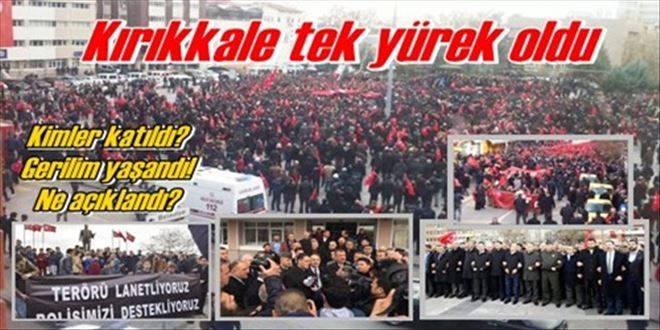 Kırıkkale´de teröre tepki,  polise destek mitingi