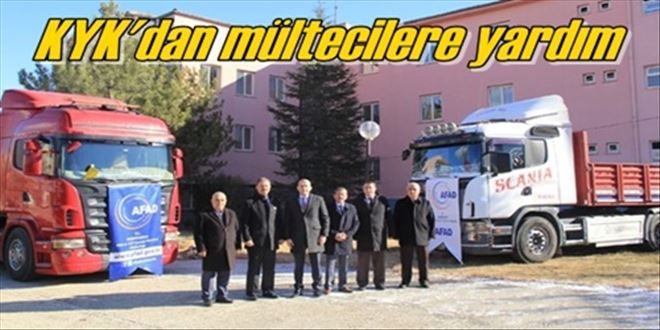 KYK´dan mültecilere yardım!