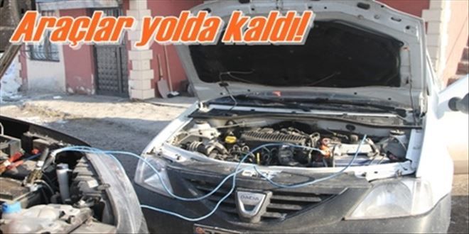 Araçlar yolda kaldı!