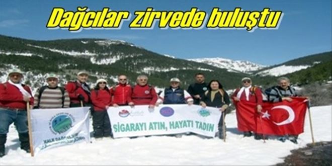 Dağcılar zirvede buluştu