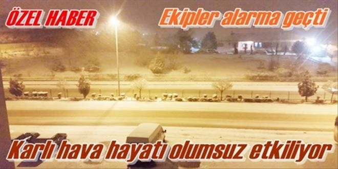 Karlı hava hayatı olumsuz etkiliyor
