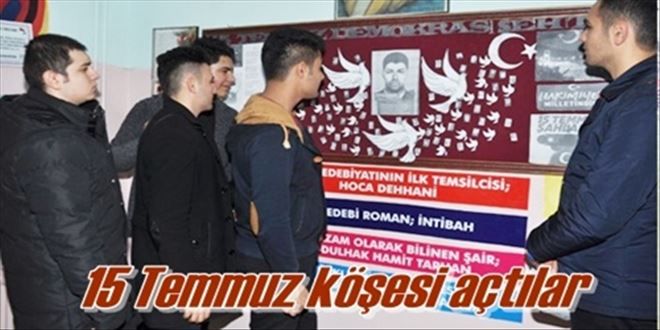 Sulakyurt´a 15 Temmuz anma köşesi