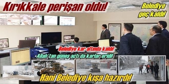 Belediye kar altında kaldı!